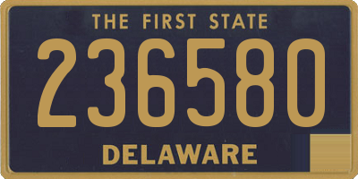 DE license plate 236580