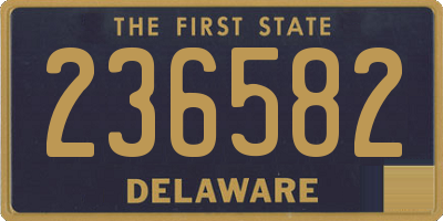 DE license plate 236582
