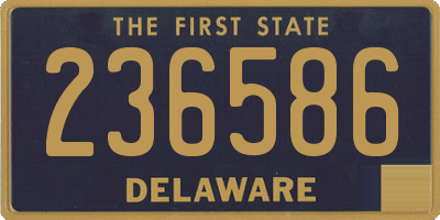 DE license plate 236586