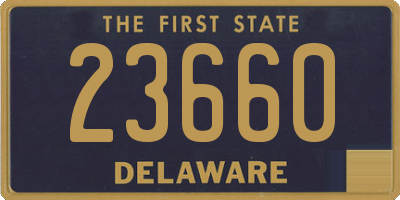 DE license plate 23660