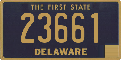 DE license plate 23661