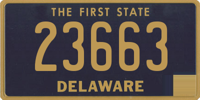 DE license plate 23663