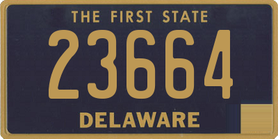 DE license plate 23664