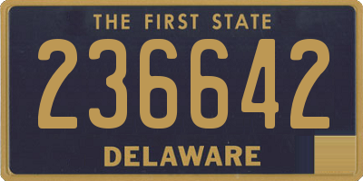 DE license plate 236642