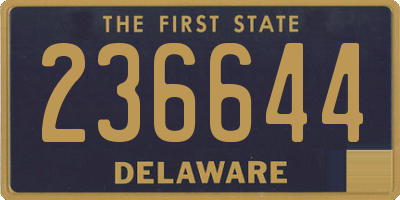 DE license plate 236644