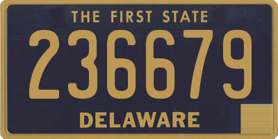 DE license plate 236679