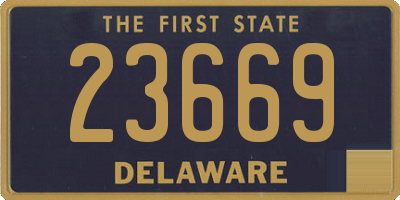 DE license plate 23669