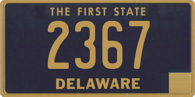 DE license plate 2367