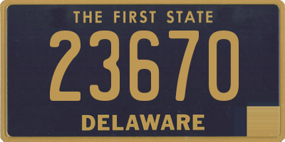 DE license plate 23670