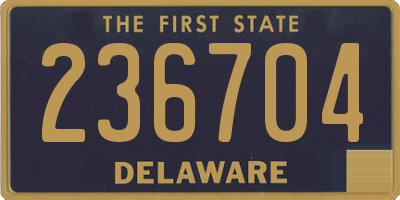 DE license plate 236704