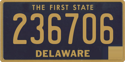 DE license plate 236706