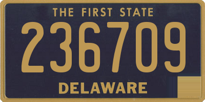 DE license plate 236709