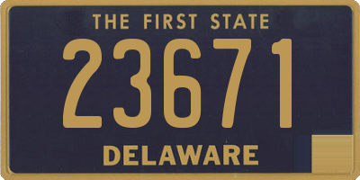 DE license plate 23671