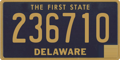 DE license plate 236710