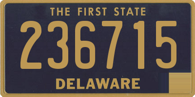 DE license plate 236715
