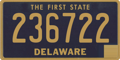 DE license plate 236722