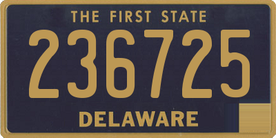 DE license plate 236725