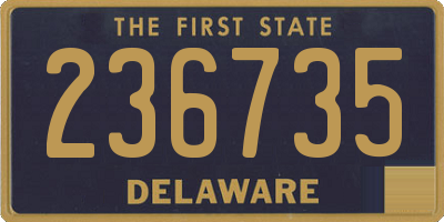 DE license plate 236735