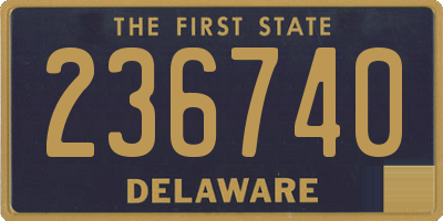 DE license plate 236740