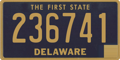 DE license plate 236741