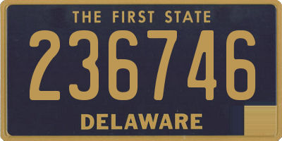 DE license plate 236746