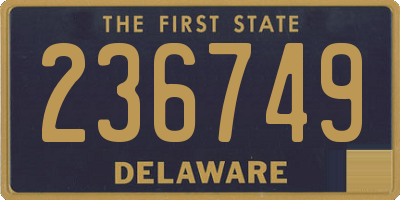 DE license plate 236749
