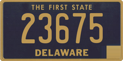 DE license plate 23675