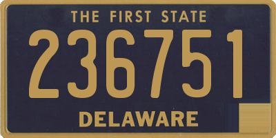 DE license plate 236751