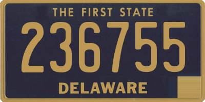 DE license plate 236755