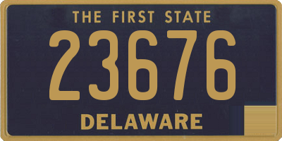 DE license plate 23676