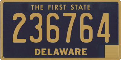 DE license plate 236764