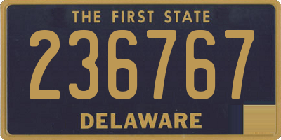 DE license plate 236767