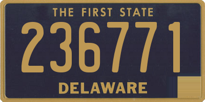 DE license plate 236771