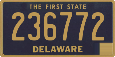 DE license plate 236772