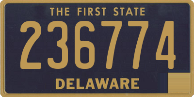 DE license plate 236774