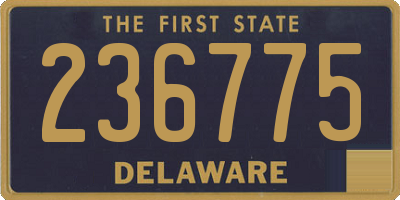 DE license plate 236775