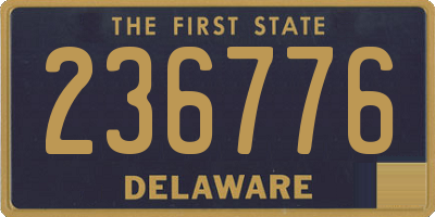 DE license plate 236776
