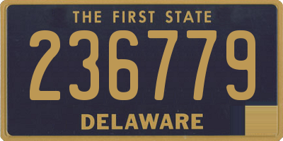 DE license plate 236779
