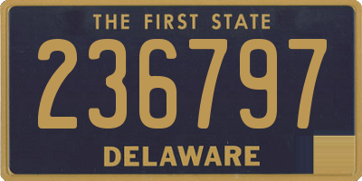 DE license plate 236797