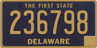 DE license plate 236798