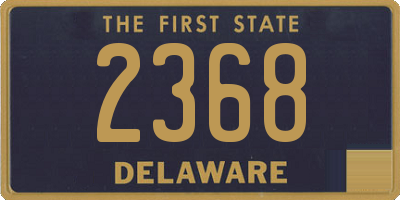 DE license plate 2368