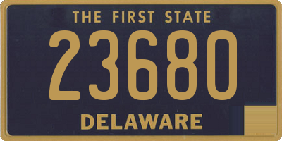 DE license plate 23680