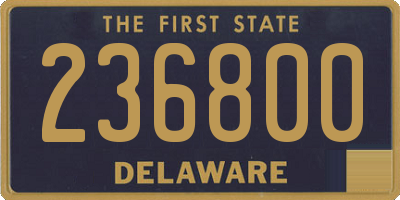 DE license plate 236800