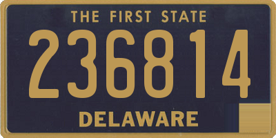 DE license plate 236814