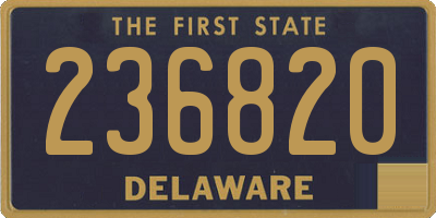 DE license plate 236820