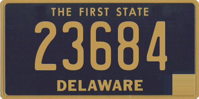 DE license plate 23684