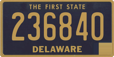 DE license plate 236840