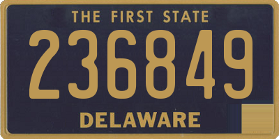 DE license plate 236849