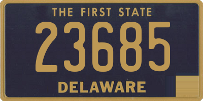 DE license plate 23685