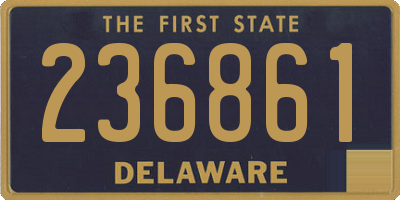 DE license plate 236861